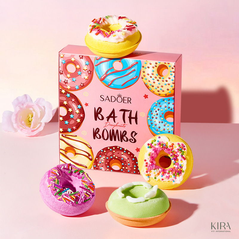  Set 4 Viên Muối Tắm Hoa Khô Thiên Nhiên 100g SADOER – Làm Sạch, Thơm Dịu, Tẩy tế bào chết, Làm sáng mịn da - Dùng Tắm Bồn 