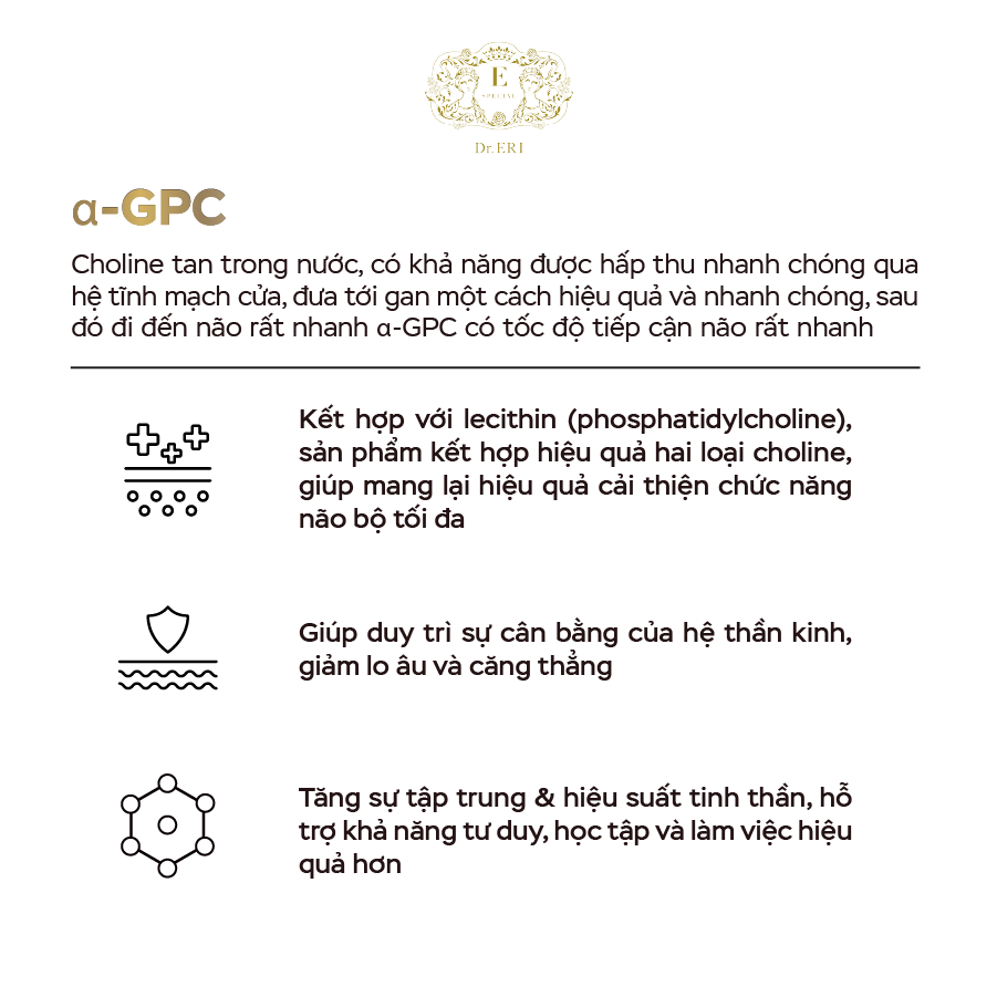  Thực Phẩm Bổ Sung E-SPECIAL α-GPC & LECITHIN Hỗ Trợ Cải Thiện Chức Năng Nhận Thức 180 Viên [NHẬP KHẨU NHẬT BẢN] 