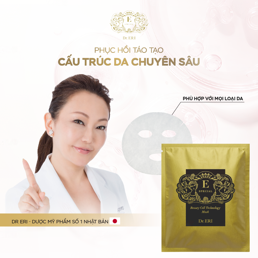  [HỘP] Mặt Nạ Tế Bào Gốc E-SPECIAL BEAUTY CELL TECHNOLOGY MASK Hỗ Trợ Phục Hồi Tái Tạo Cấu Trúc Da [NHẬP KHẨU NHẬT BẢN] 