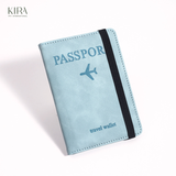  Bao đựng hộ chiếu da PU, đựng giấy tờ hộ chiếu nhiều thẻ tiện dụng 