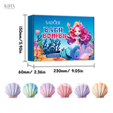  Set bóng muối tắm hình vỏ sò SADOER, muối tắm làm sạch dịu nhẹ, an toàn thân thiện với da, quà tặng dễ thương đặc biệt cho bé gái 