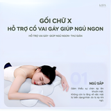  Gối chữ X hỗ trợ cổ vai gáy giúp ngủ ngon 