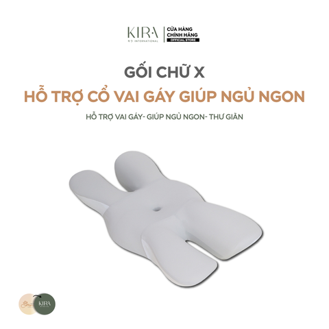  Gối chữ X hỗ trợ cổ vai gáy giúp ngủ ngon 