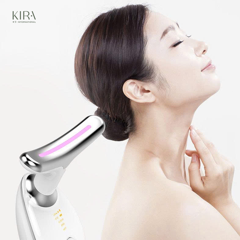  MÁY CHĂM SÓC TRẺ HOÁ VÙNG CỔ – MASSAGE RUNG, ÁNH SÁNG 7 MÀU, GIÚP NÂNG CƠ, MANG LẠI KHUÔN MẶT THON GỌN VLINE 