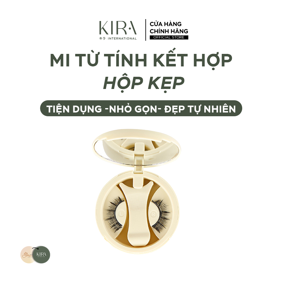  Mi từ tính tích hợp hộp và kẹp tiện lợi mềm mại, không cần keo, kiểu tự nhiên phong cách Hàn Quốc – đủ các kiểu dáng thời thượng, kèm hộp và kẹp 