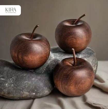  Táo khuếch tán hương bằng gỗ sáng tạo (táo bình an), đồ trang trí nhà cửa khuếch tán tinh dầu nước hoa 