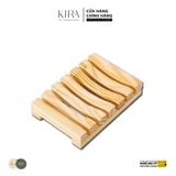  Kệ để xà phòng gỗ tre thiết kế thoát nước – Kệ xà phòng cổ điển giúp khô ráo, sạch sẽ, sang trọng cho nhà tắm 
