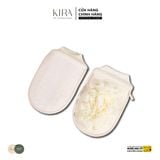  Miếng tắm xơ mướp kèm vải cotton mềm mại – Tẩy tế bào chết toàn thân – Nhanh mềm khi gặp nước – Miếng chà lưng và găng t 
