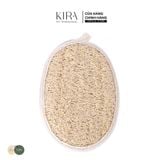  Miếng tắm tẩy da chết bằng xơ mướp tự nhiên hình bầu dục kích thước 12x8cm giúp làm sạch tế bào chết, massage chăm sóc da nhẹ nhàng thư giãn 
