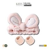  Set băng đô rửa mặt tai thỏ dễ thương, băng đô tai thú Hàn Quốc, băng đô cố định tóc cho nữ 