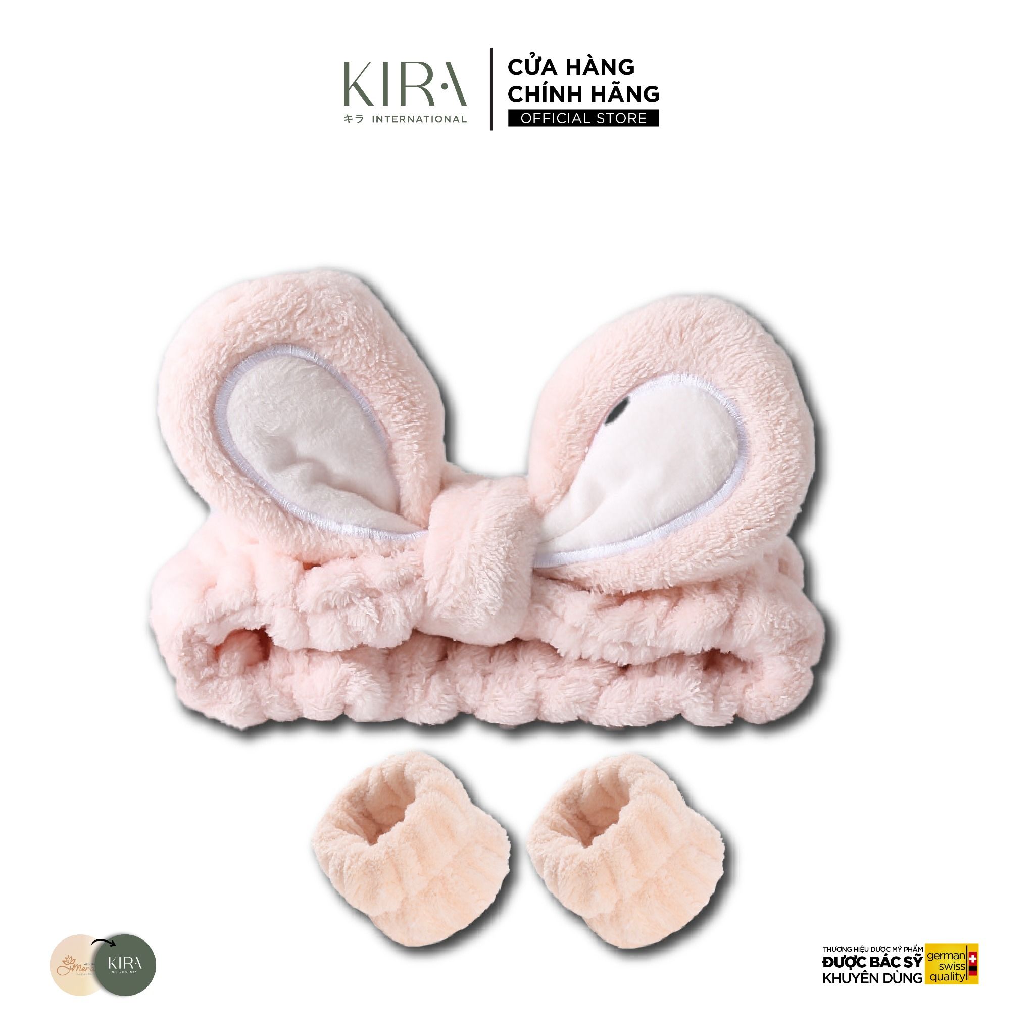  Set băng đô rửa mặt tai thỏ dễ thương, băng đô tai thú Hàn Quốc, băng đô cố định tóc cho nữ 