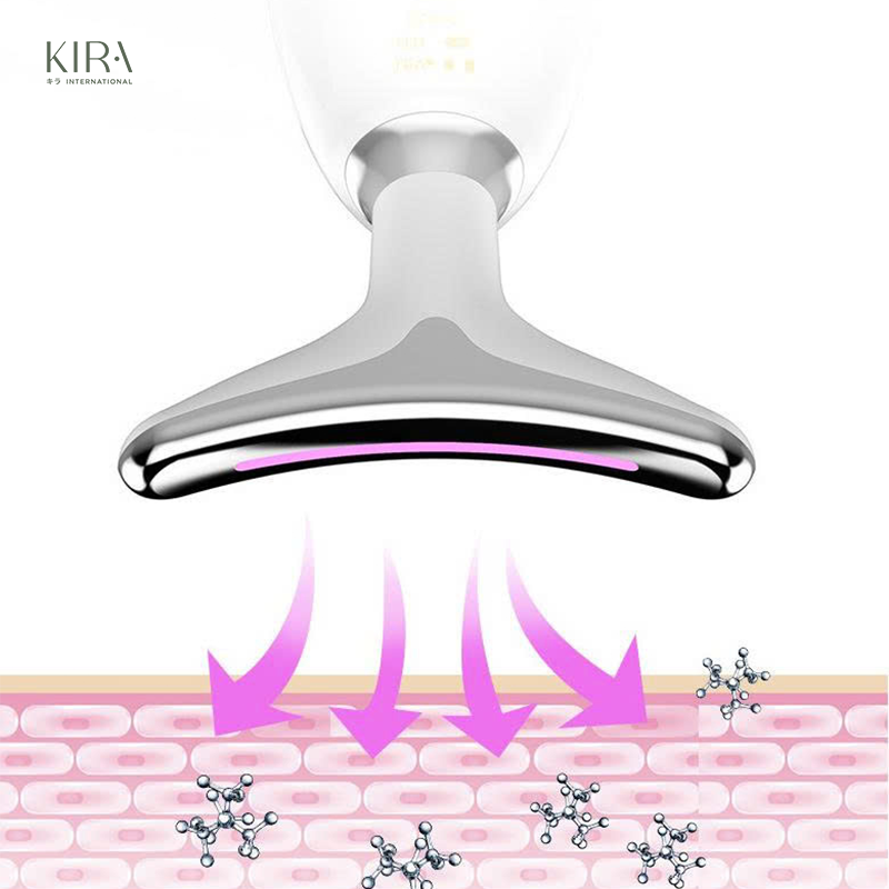  MÁY CHĂM SÓC TRẺ HOÁ VÙNG CỔ – MASSAGE RUNG, ÁNH SÁNG 7 MÀU, GIÚP NÂNG CƠ, MANG LẠI KHUÔN MẶT THON GỌN VLINE 