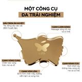  Guasha đồng thau Cánh Bướm KIRA – Dẫn lưu bạch huyết, điêu khắc mặt & cơ thể 