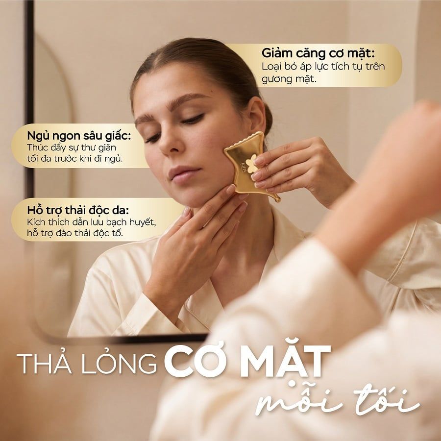  Guasha đồng thau Cánh Bướm KIRA – Dẫn lưu bạch huyết, điêu khắc mặt & cơ thể 