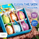  Set bóng muối tắm trứng khủng long SADOER, muối tắm làm sạch dịu nhẹ, an toàn thân thiện với da, quà tặng dễ thương đặc biệt cho bé trai 
