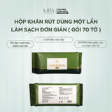  Khăn rút AMORTALS 70 tờ mềm mại tiện lợi | Khăn giấy dùng một lần du lịch, spa, chăm sóc làm sạch da 