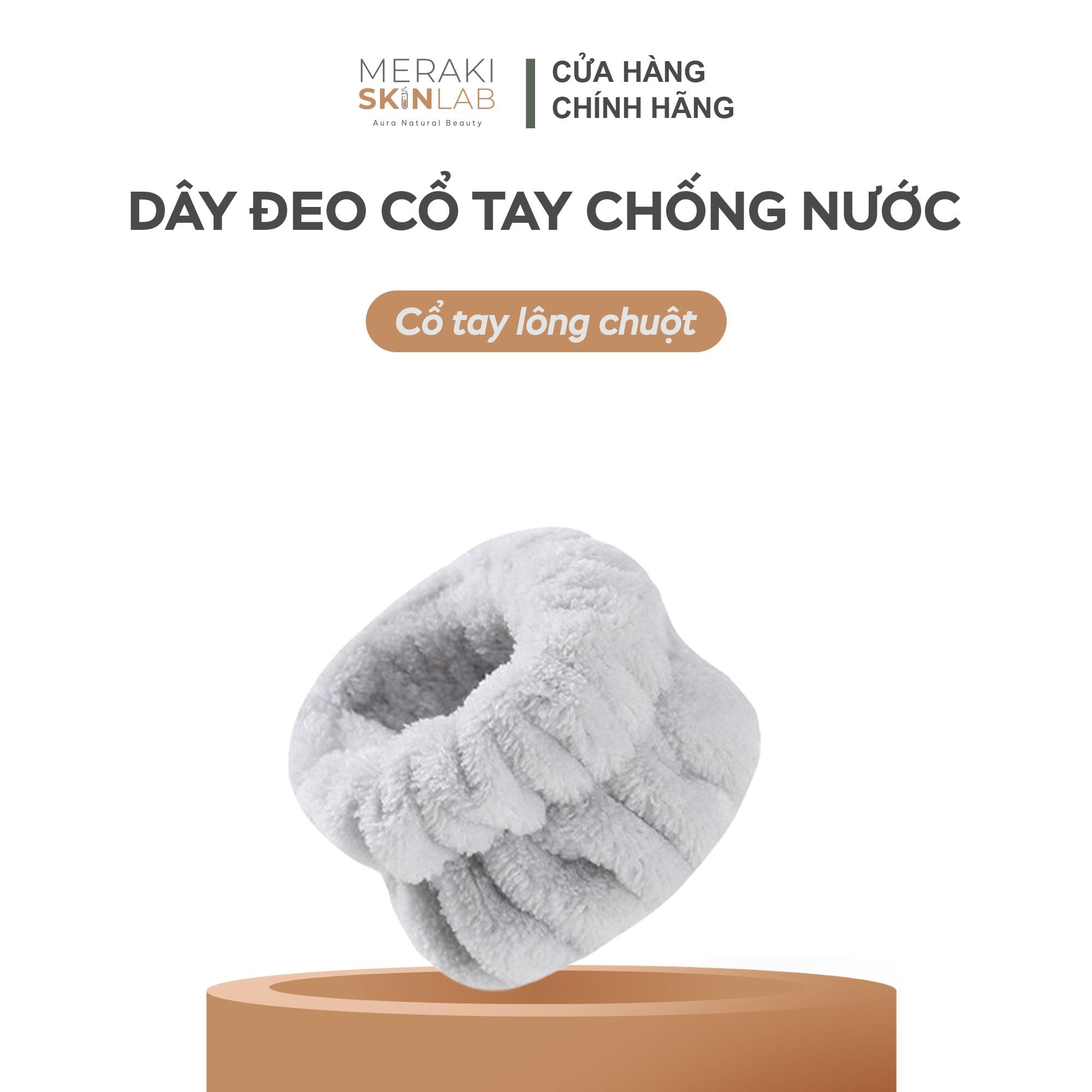  Dây đeo cổ tay chống nước, set phụ kiện skincare sang chảnh, chất nhung co giãn 