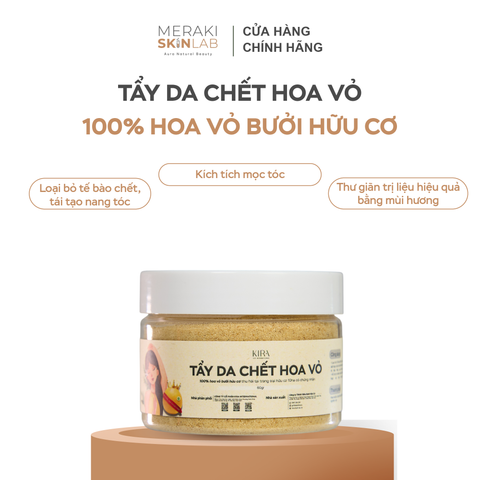  "Tẩy da chết hoa vỏ bưởi hữu cơ Mộc Ân cho da dầu - nhẹ đầu sảng khoái 65gr " 