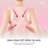  Đai chỉnh tư thế chống gù lưng I-Shape Lite KIRA, chống vẹo cột sống cao cấp - chất liệu thoáng khí tàng hình - kiểu dáng thời trang - hỗ trợ tư thế tối đa 