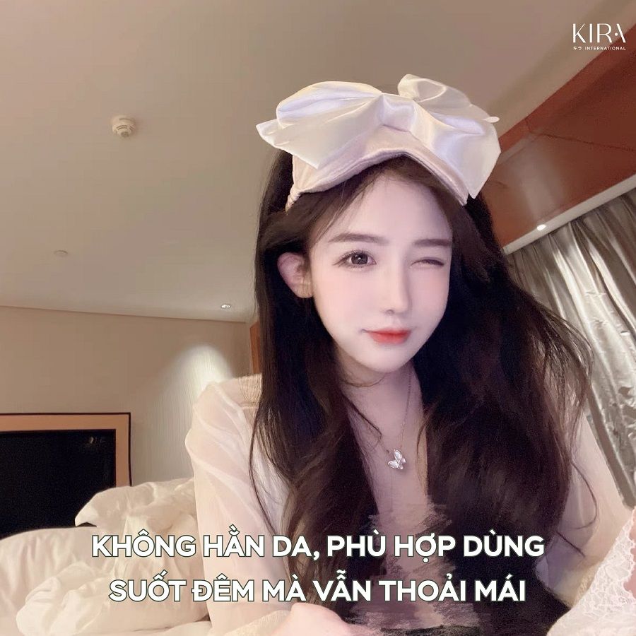  Bịt mắt Nơ lụa băng đeo khi ngủ, thời trang và phong cách 