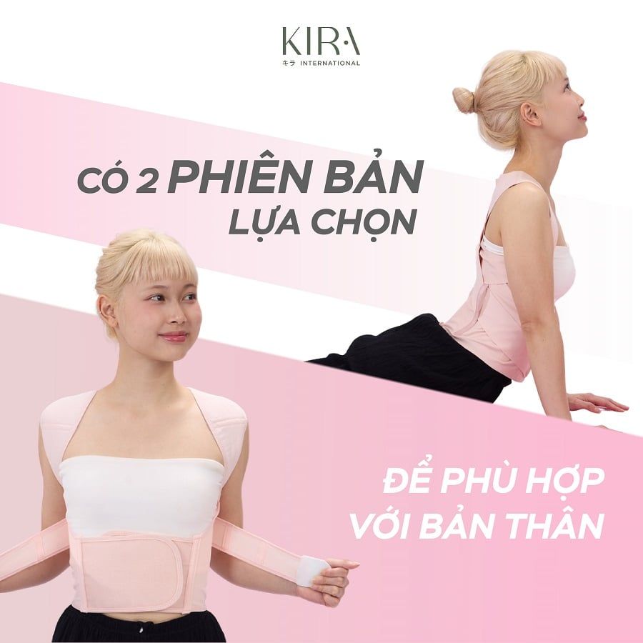  Đai chỉnh tư thế chống gù lưng I-Shape Lite KIRA, chống vẹo cột sống cao cấp - chất liệu thoáng khí tàng hình - kiểu dáng thời trang - hỗ trợ tư thế tối đa 