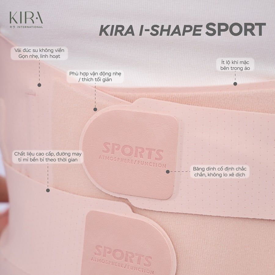  Đai chỉnh tư thế chống gù lưng I-Shape Sport KIRA, chống vẹo cột sống cao cấp - chất liệu thoáng khí tàng hình - kiểu dáng thời trang - hỗ trợ tư thế tối đa 