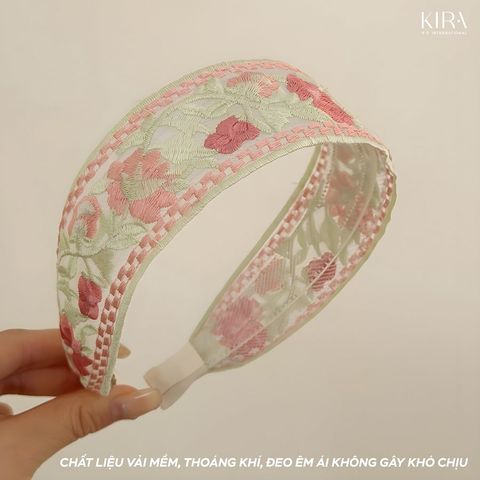  Băng đô ren trắng, khăn đội đầu, khăn tam giác kiểu Pháp, khăn vuông phong cách 