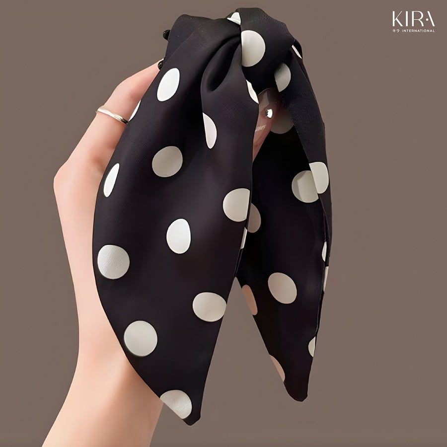  Băng đô ren trắng, khăn đội đầu, khăn tam giác kiểu Pháp, khăn vuông phong cách 