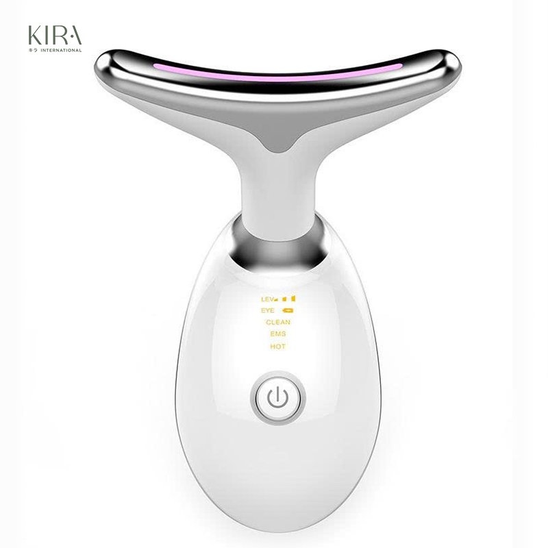  MÁY CHĂM SÓC TRẺ HOÁ VÙNG CỔ – MASSAGE RUNG, ÁNH SÁNG 7 MÀU, GIÚP NÂNG CƠ, MANG LẠI KHUÔN MẶT THON GỌN VLINE 