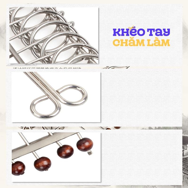  Đồ chơi trí tuệ tháo gỡ khóa sắt – trò chơi câu đố xếp hình logic cho bé 7-14 tuổi 