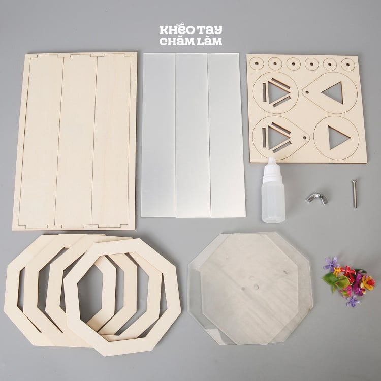  Kính vạn hoa 3D DIY – Đồ chơi khoa học sáng tạo bằng gỗ cho trẻ em 