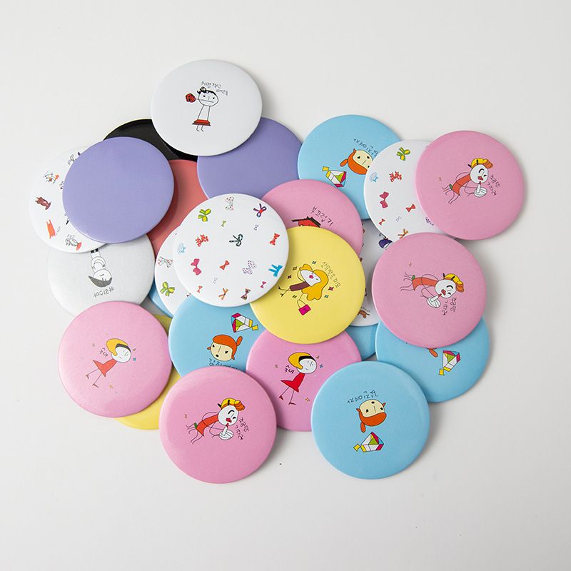  GƯƠNG TRÒN MINI HÀN QUỐC – THIẾT KẾ HOẠT HÌNH DỄ THƯƠNG, NHỎ GỌN TIỆN LỢI 