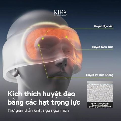  Bịt mắt tích hợp hạt trọng lực mang lại giấc ngủ sâu và êm ái 