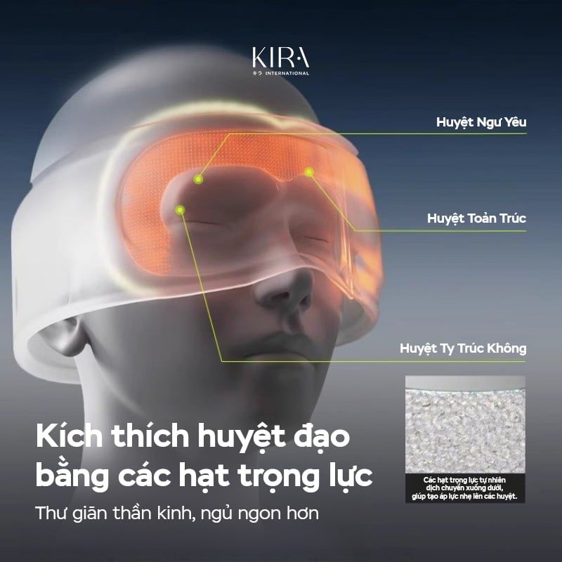  Bịt mắt tích hợp hạt trọng lực mang lại giấc ngủ sâu và êm ái 