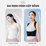  Đai chỉnh tư thế chống gù lưng, chống vẹo cột sống Kira Sport cao cấp - chất liệu thoáng khí tàng hình - kiểu dáng thời trang - hỗ trợ tư thế tối đa 