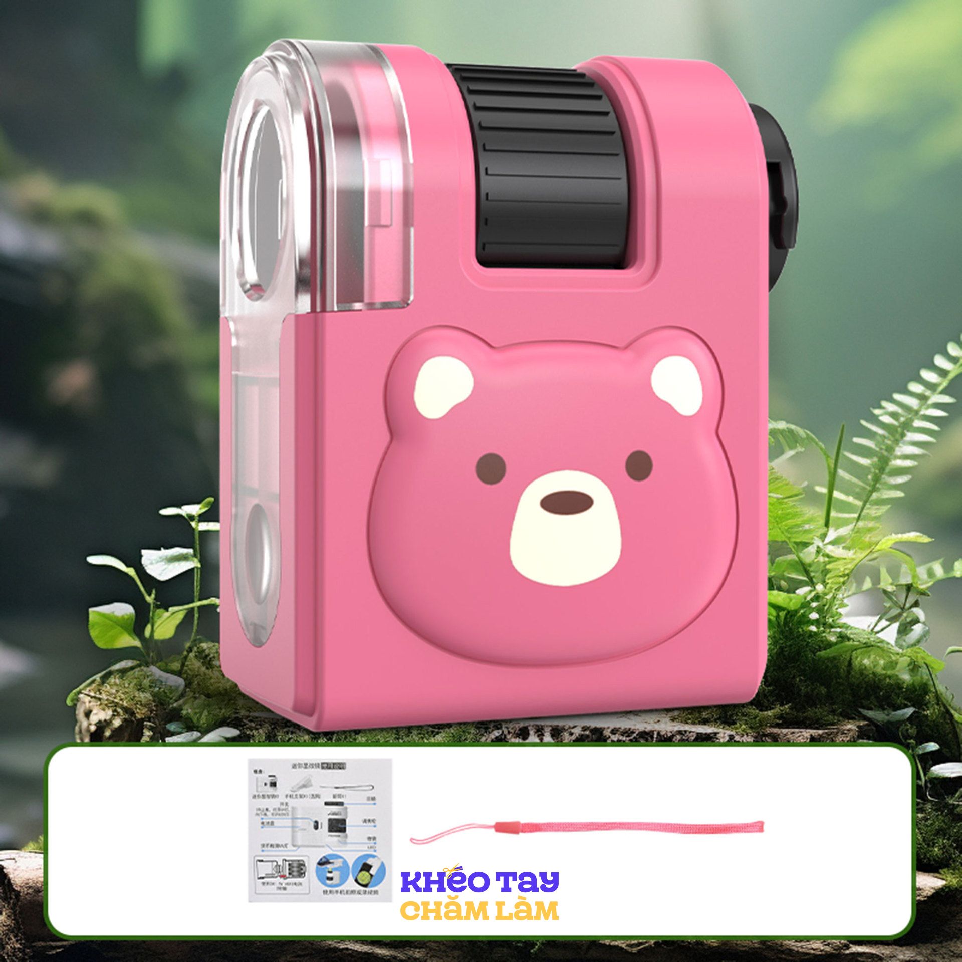 Kính hiển vi cầm tay mini cho bé – kính phóng đại học tập ngoài trời 