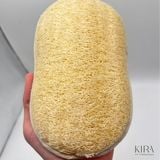  Miếng tắm tẩy da chết bằng xơ mướp tự nhiên hình bầu dục kích thước 12x8cm giúp làm sạch tế bào chết, massage chăm sóc da nhẹ nhàng thư giãn 