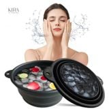 Chậu Đá Lạnh Rửa Mặt Gập Gọn Silicone 1.5L – Dụng Cụ Ngâm Mặt Ice Basin Skin Reviver giúp săn chắc da, se khít lỗ chân lông, cho tinh thần sảng khoái 