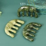  Lược Massage Đầu Đá Ngọc Bích cao cấp - Bí Quyết Thư Giãn & Làm Đẹp Từ Đá Quý Tự Nhiên– Dụng Cụ Massage Giảm Căng Thẳng, Kích Thích Tuần Hoàn, Nuôi Dưỡng Da Đầu Khỏe Mạnh 