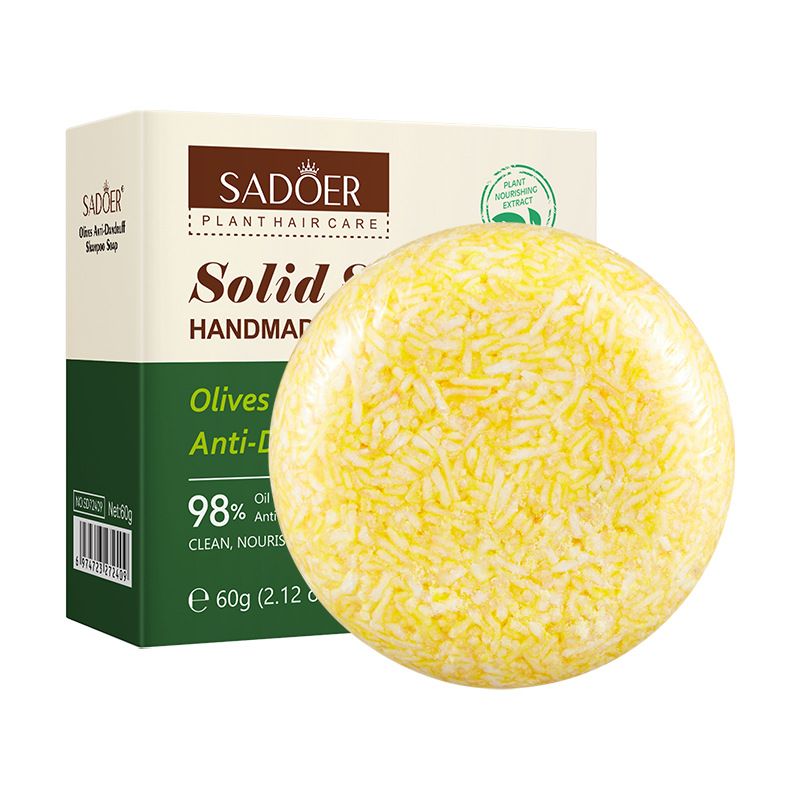  Xà phòng gội đầu chiết xuất thực vật lành tính SADOER – 60g - Dạng bánh nhỏ gọn, tiết kiệm hơn dầu gội thông thường phù hợp mọi loại tóc 