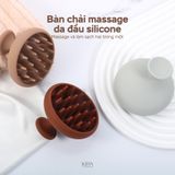  Lược gội đầu massage da đầu silicone mềm tẩy gàu kích thích mọc tóc cho nam nữ 