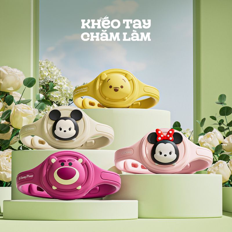  Vòng tay đuổi muỗi Disney cho bé – vòng tay tinh dầu thiên nhiên silicone an toàn 