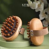  Bàn chải massage gỗ tự nhiên – Chải khô toàn thân, định hình cơ thể, giảm mỏi vai gáy, thư giãn mỗi ngày 