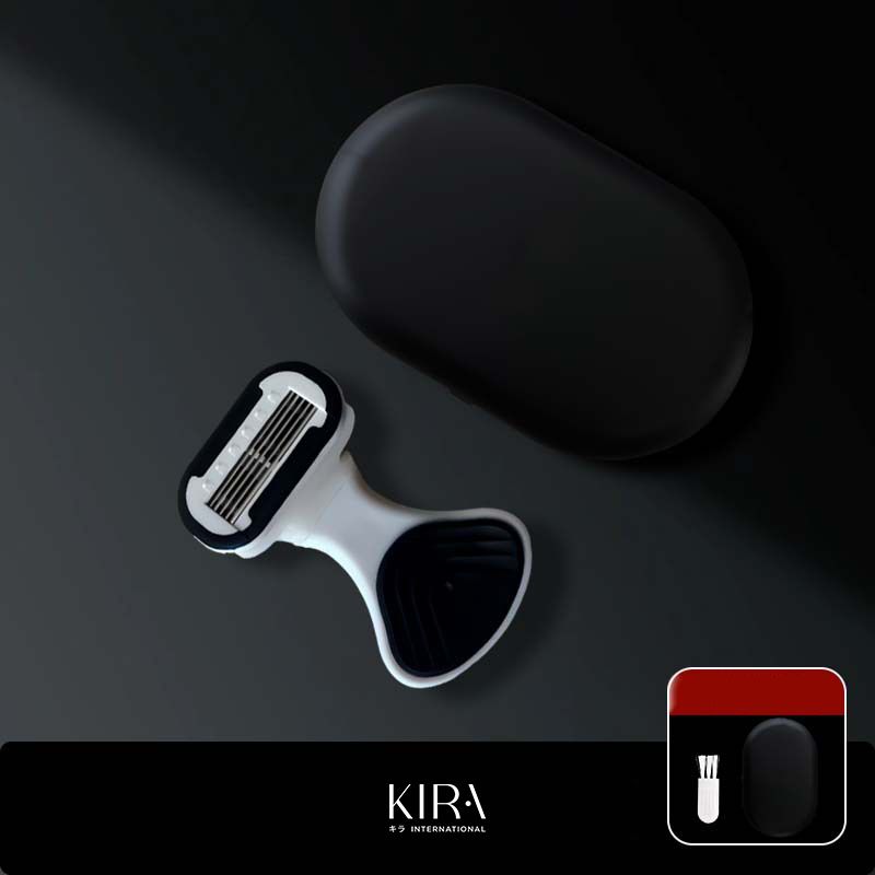  Dao cạo râu nam Whityle 5 lưỡi cao cấp, kèm hộp đựng tiện lợi, cạo sạch râu an toàn không trầy xước 