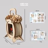  Mô hình đồng hồ gỗ 3D DIY – Đồ chơi lắp ghép sáng tạo, thí nghiệm khoa học cho học sinh 