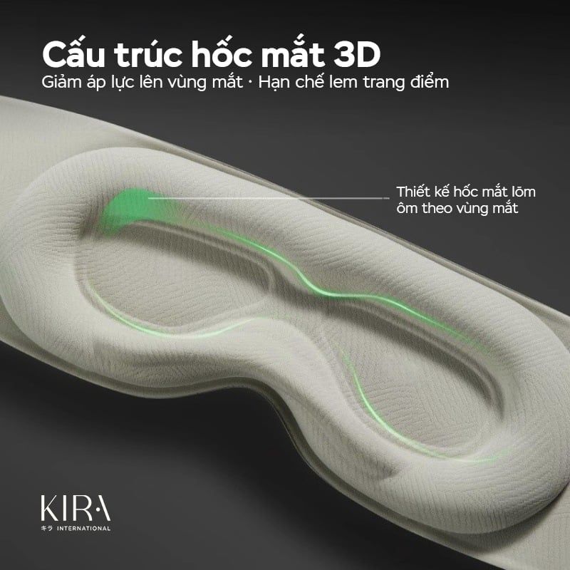  Bịt mắt tích hợp hạt trọng lực mang lại giấc ngủ sâu và êm ái 
