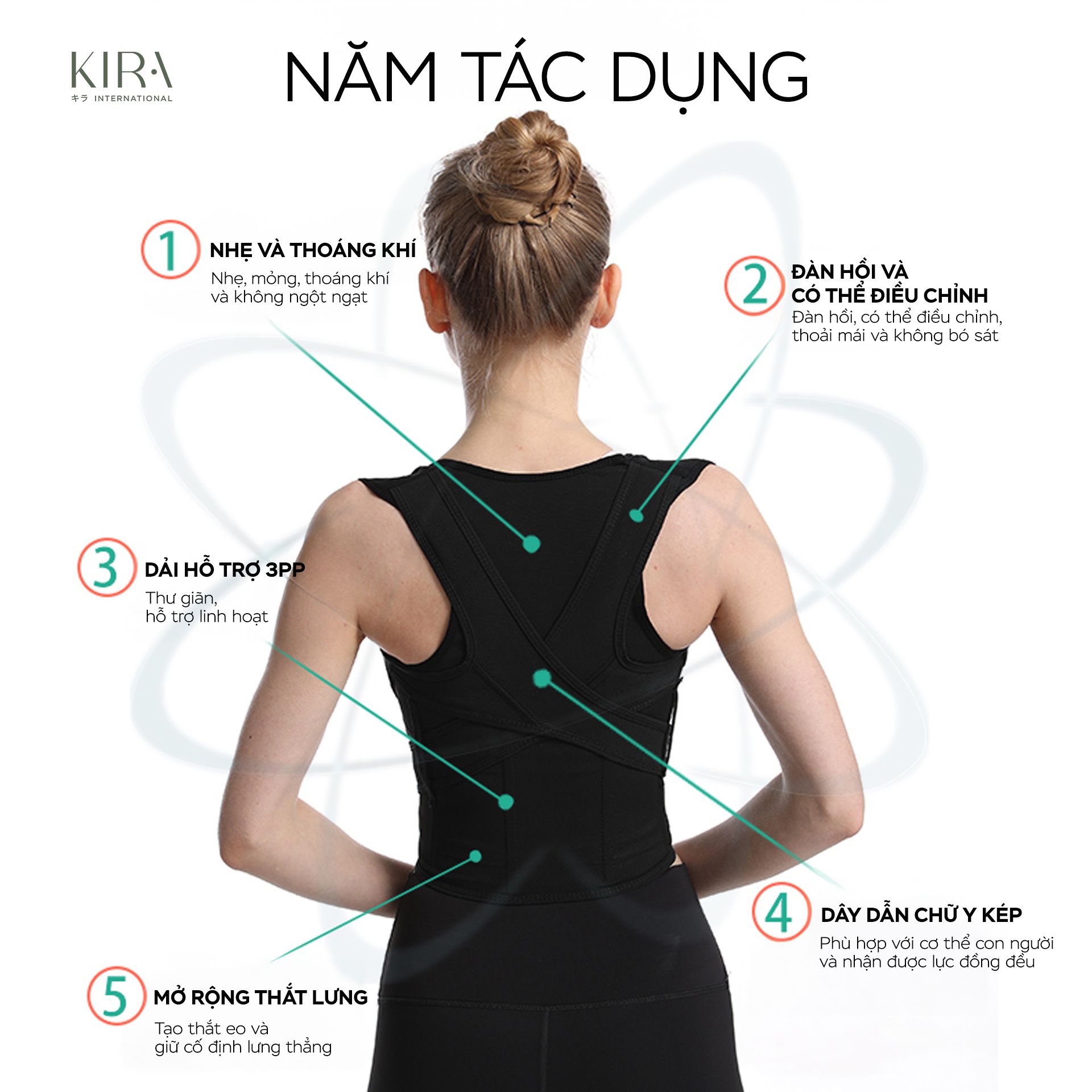  Áo đai định hình chống gù lưng bản to | Giữ dáng thẳng – Mở vai – Hỗ trợ cột sống 