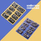  Đồ chơi trí tuệ tháo gỡ khóa sắt – trò chơi câu đố xếp hình logic cho bé 7-14 tuổi 
