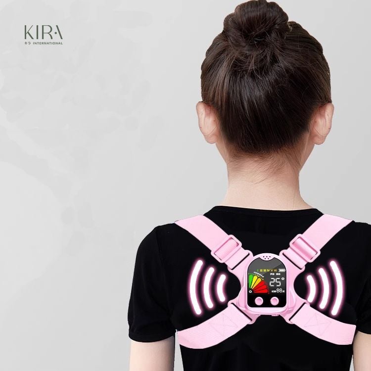  Đai chống gù thông minh LCD – Báo nhắc tư thế học sinh, hỗ trợ chống cận, bảo vệ cột sống cho bé trai bé gái 