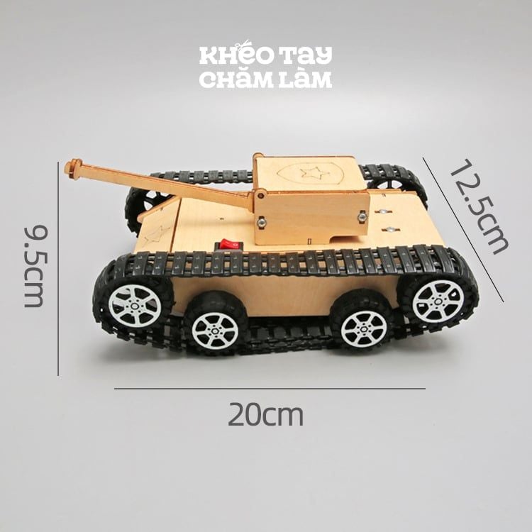  Xe Tăng DIY Bằng Gỗ – Đồ Chơi Lắp Ráp Giáo Dục Khoa Học Cho Trẻ 7-14 Tuổi 